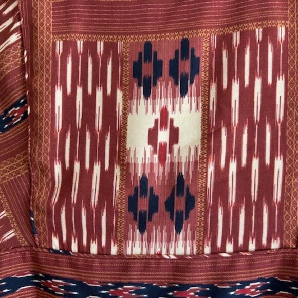 Faherty brand Ikat pattern long peasant dress - Picture 8 of 9